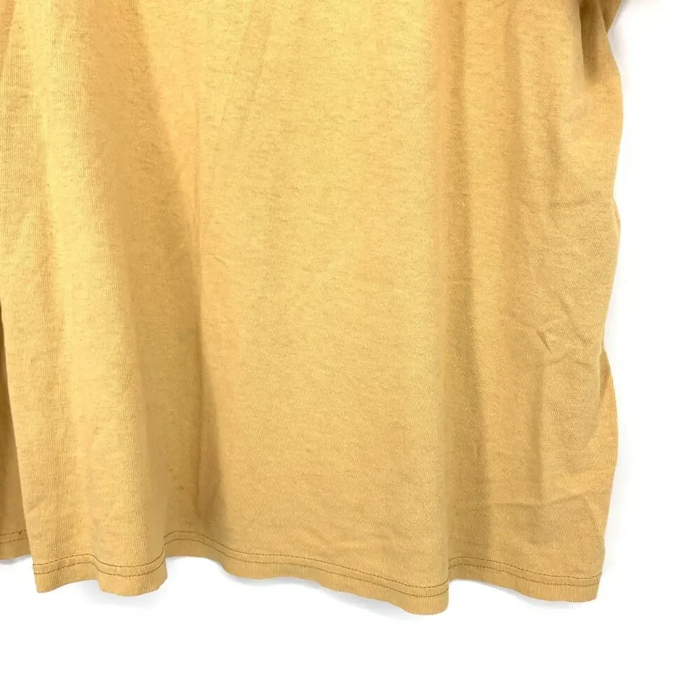 VTG Arizona Athletics Crew Neck Short Sleeve T-Shirt Mens Sz L Yellow Distressed